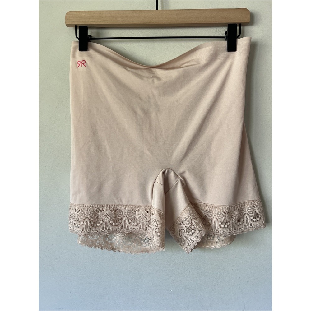 Ruby Ribbon Boy Short with Lace Pale Beige LLight Support Size XXL 3054